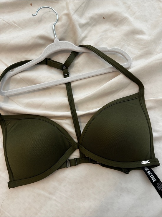 PINK Victoria's Secret Other - PINK Victoria's Secret Olive Green T-Back Padded BIKINI TOP